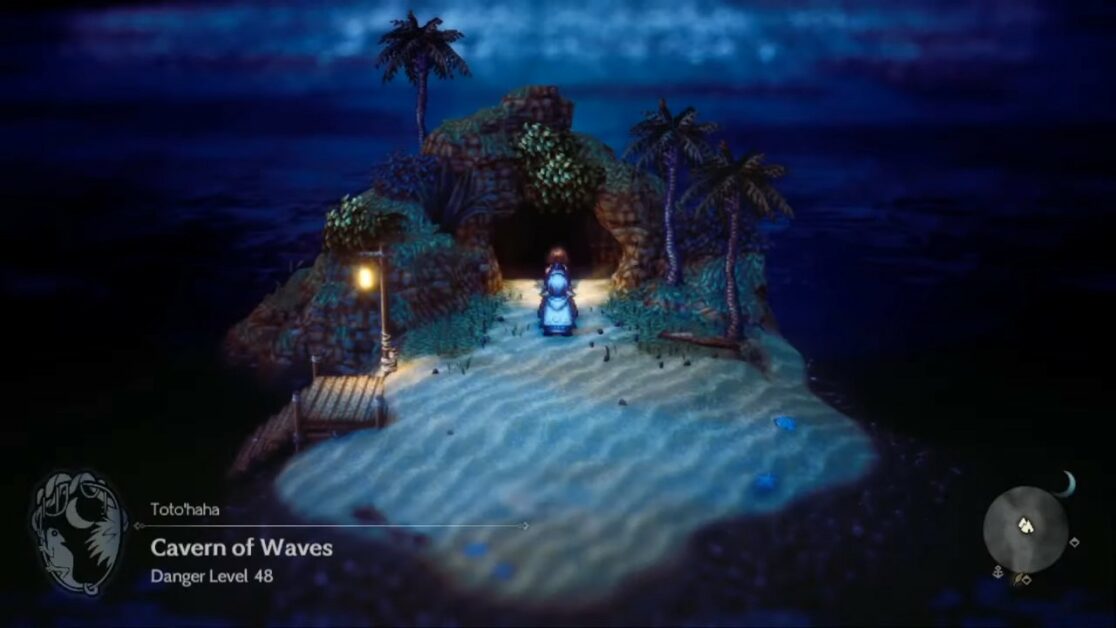 JP Augmentor Cavern of Waves location in Octopath 2