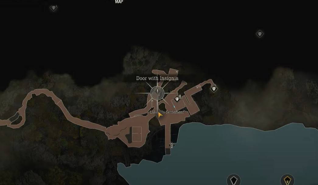 Lakeside Settlement Small Key map location RE4