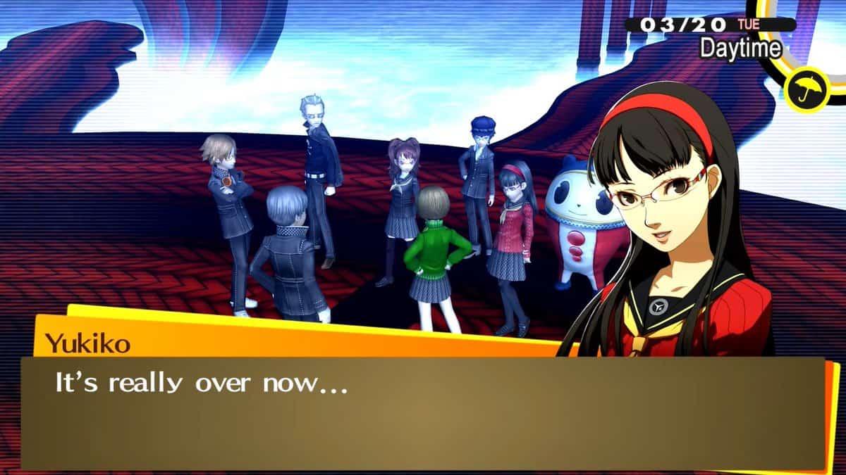 Last day events in Persona 4 Golden