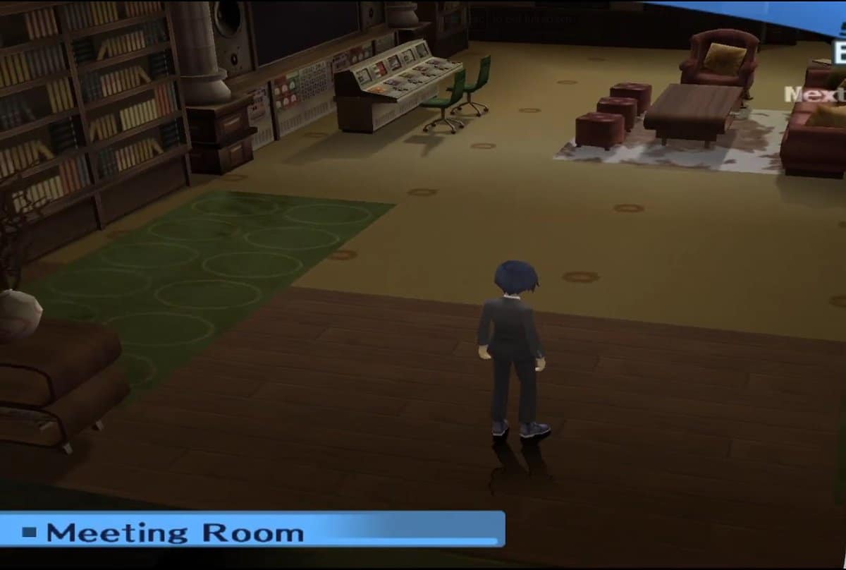 Meeting Room in Persona 4 Portable