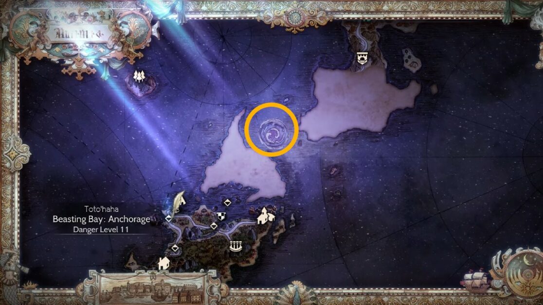 Scourge of the Sea location in Octopath Traveler 2