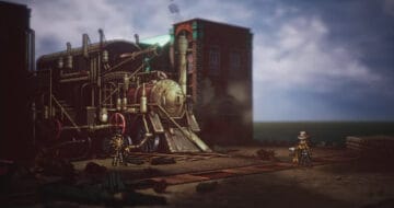 Steam Tank Obsidian boss fight in Octopath Traveler 2