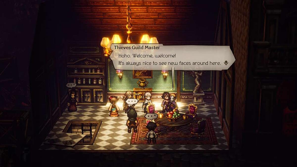 Thief job guild in Octopath 2