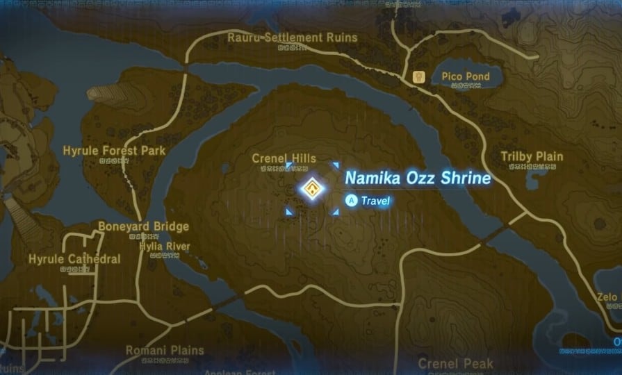 Blizzard Rods location in Zelda BOTW
