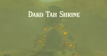 Dako Tah Shrine in Zelda Breath of the Wild