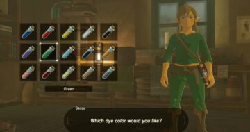 Dye in Zelda Breath of the Wild