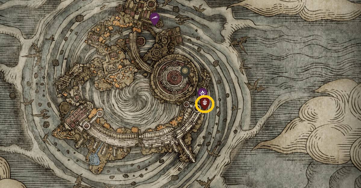 Maliketh's Black Blade map location in Elden Ring
