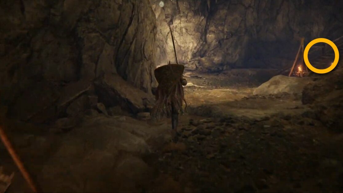 Elden Ring Faithful's Canvas Talisman corpse location in Sellia Crystal Tunnel
