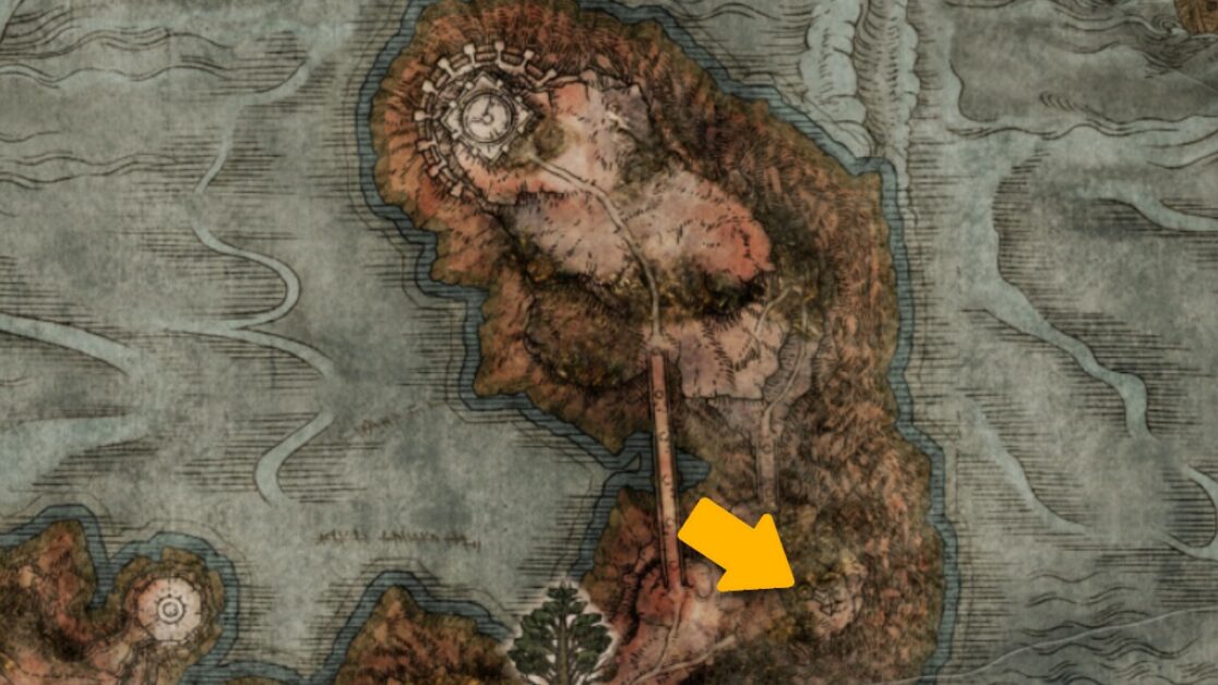 Lenne's Rise map location in Elden Ring