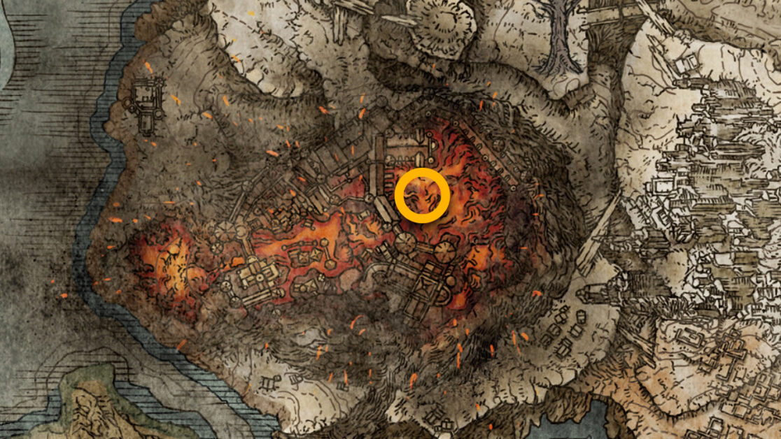 Rykard's map location to get Blasphemous Blade in Elden Ring