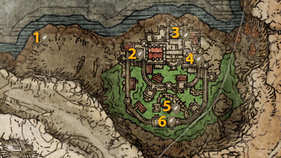 Smithing Stone 5 locations in Shaded Castle