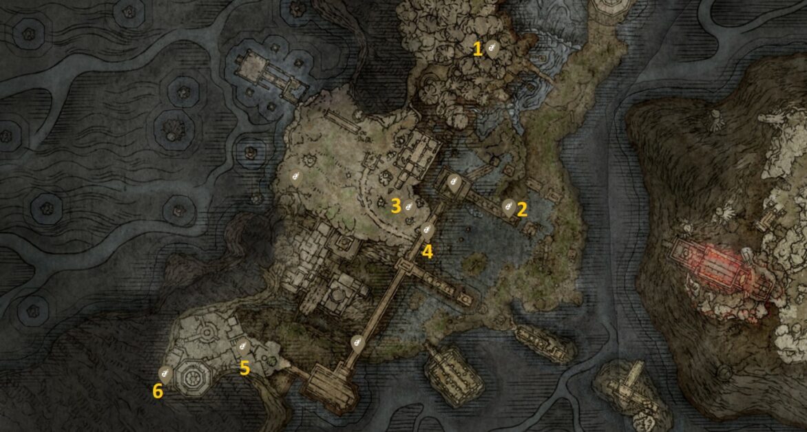 Siofra River Smithing Stone 5 locations in Elden Ring