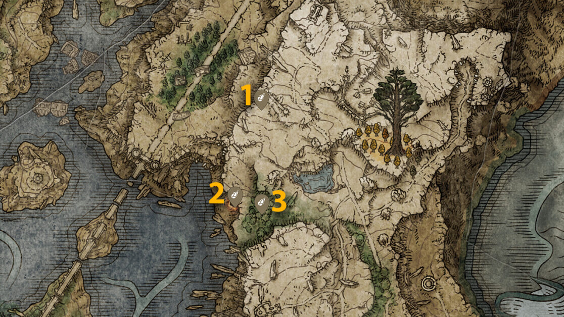 Crystal Tunnel Somber Smithing Stone 2 map locations in Elden Ring