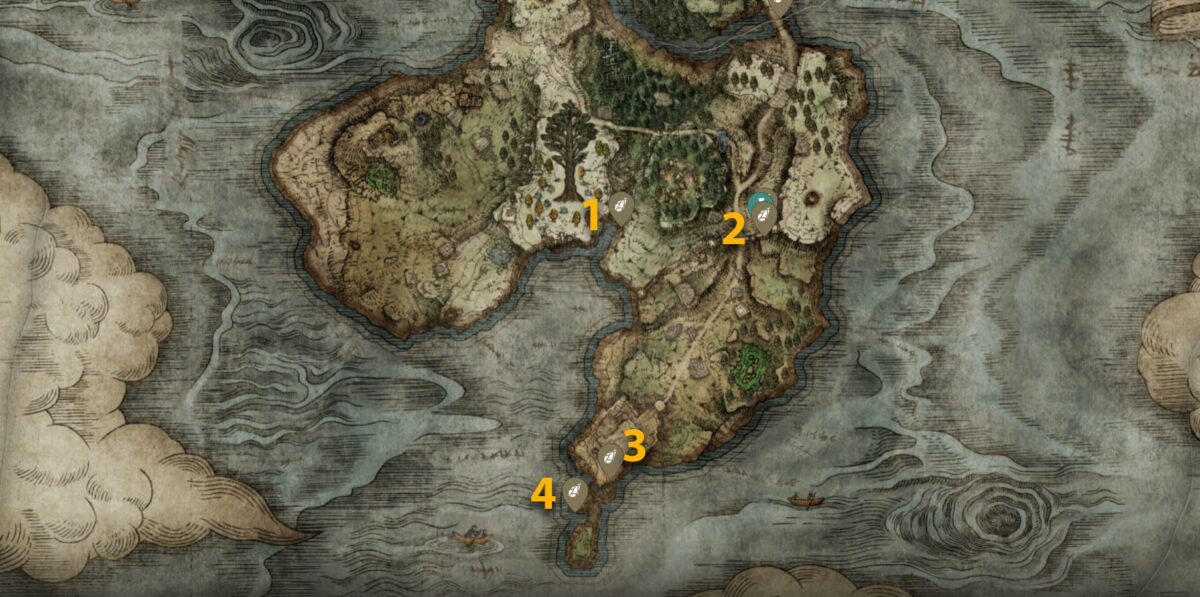 Weeping Peninsula Smithing Stone 1 locations in Elden Ring