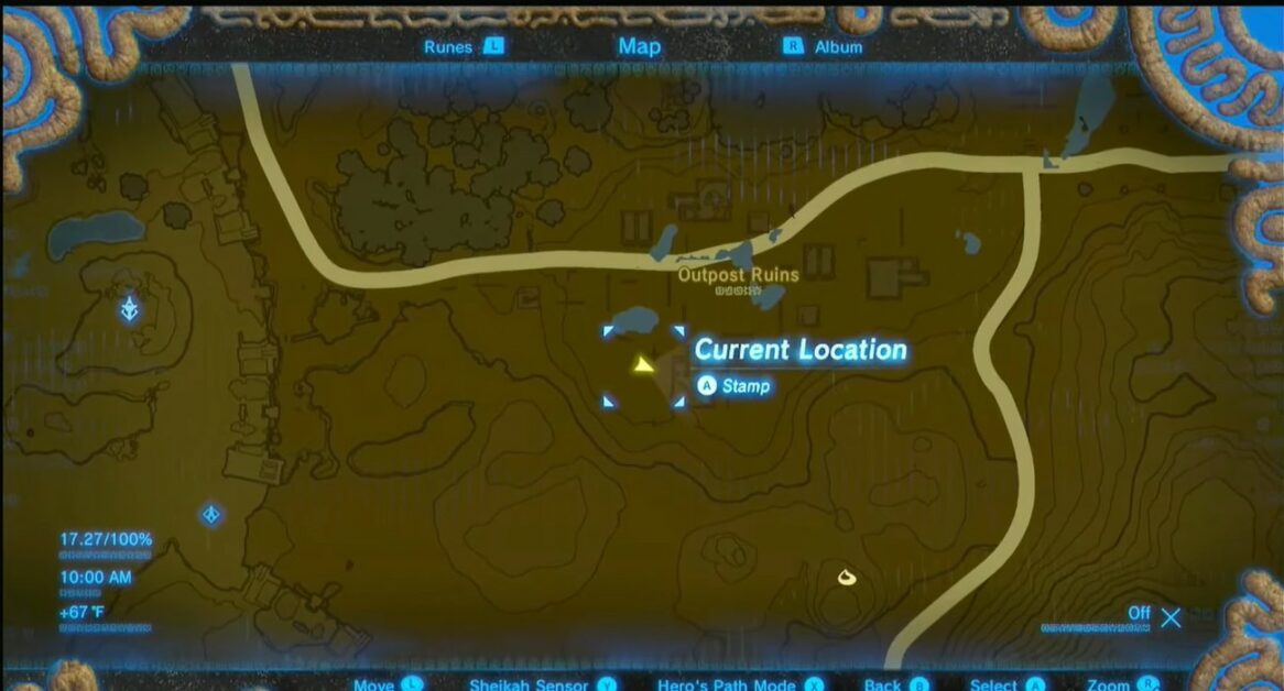 Ex Treasure Twilight Relic location in Zelda BOTW