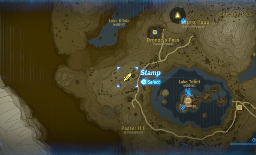 Frostspear location in Zelda BOTW