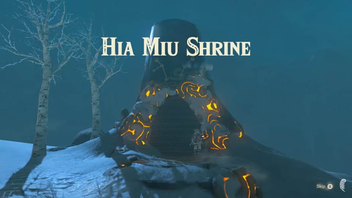 Hia Miu Shrine in Zelda Breath of the Wild