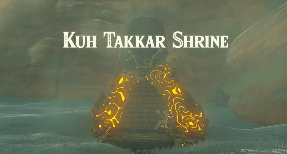 Kuh Takkar Shrine in Zelda Breath of the Wild