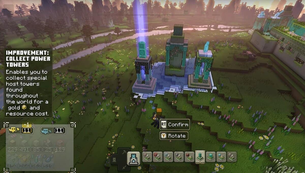 How To Build And Use Power Towers In Minecraft Legends