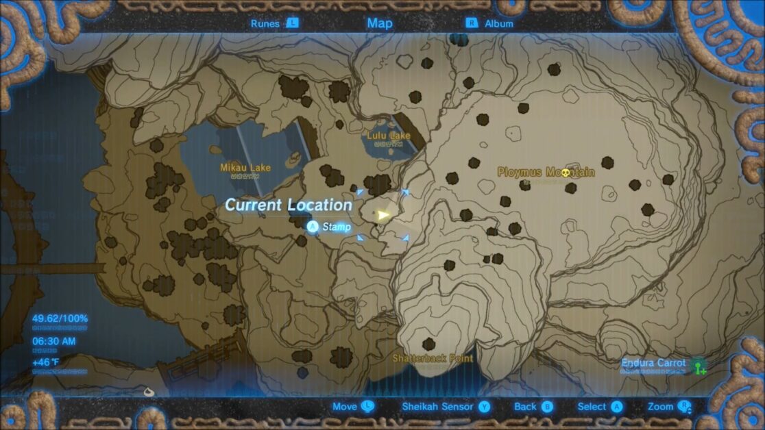 Zora Stone Monument #9 location in Zelda BOTW