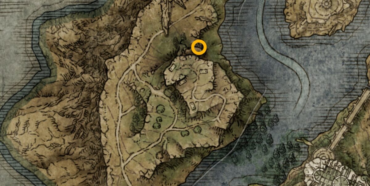 Lake Somber Smithing Stone 3 map locations in Elden Ring