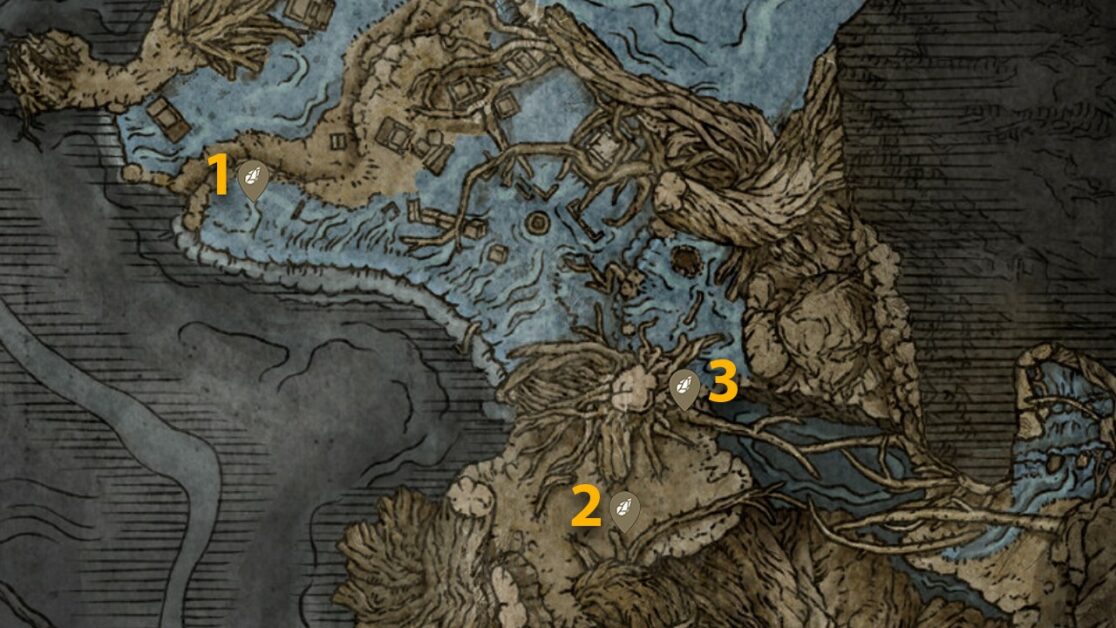 Smithing Stone 4 map locations in Deeproot Depths in Elden Ring