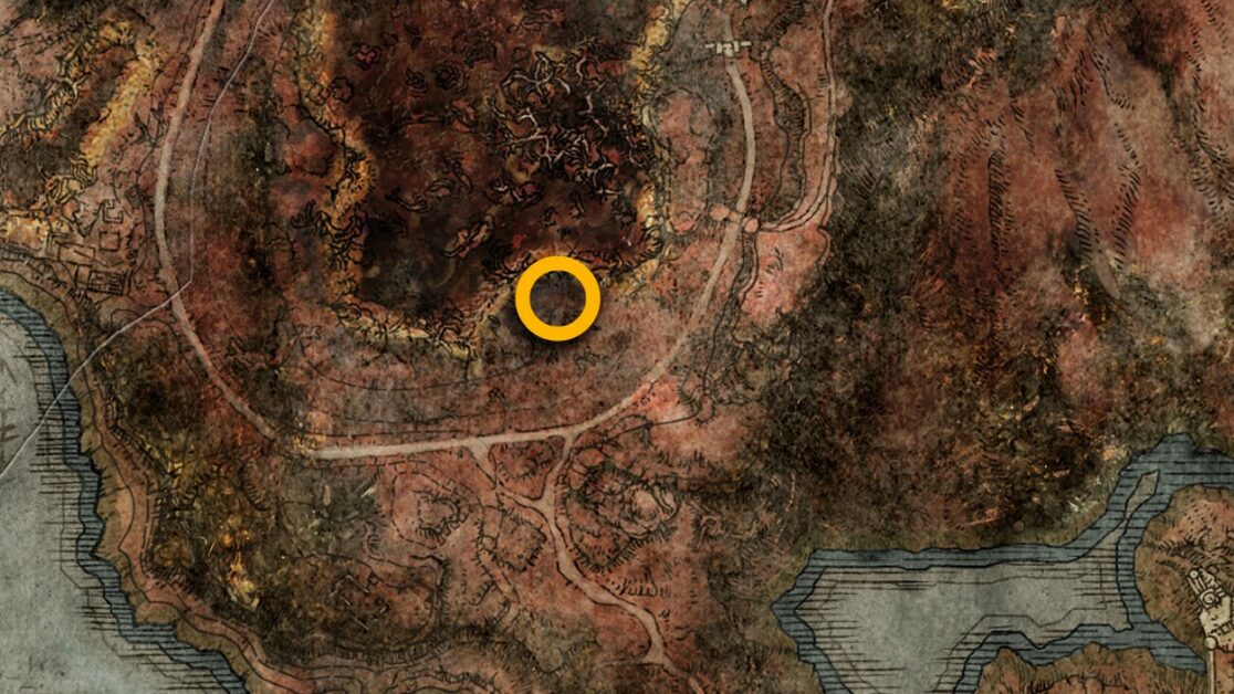 Elden Ring Smithing Stone 4 map locations in Swamp of Aeonia