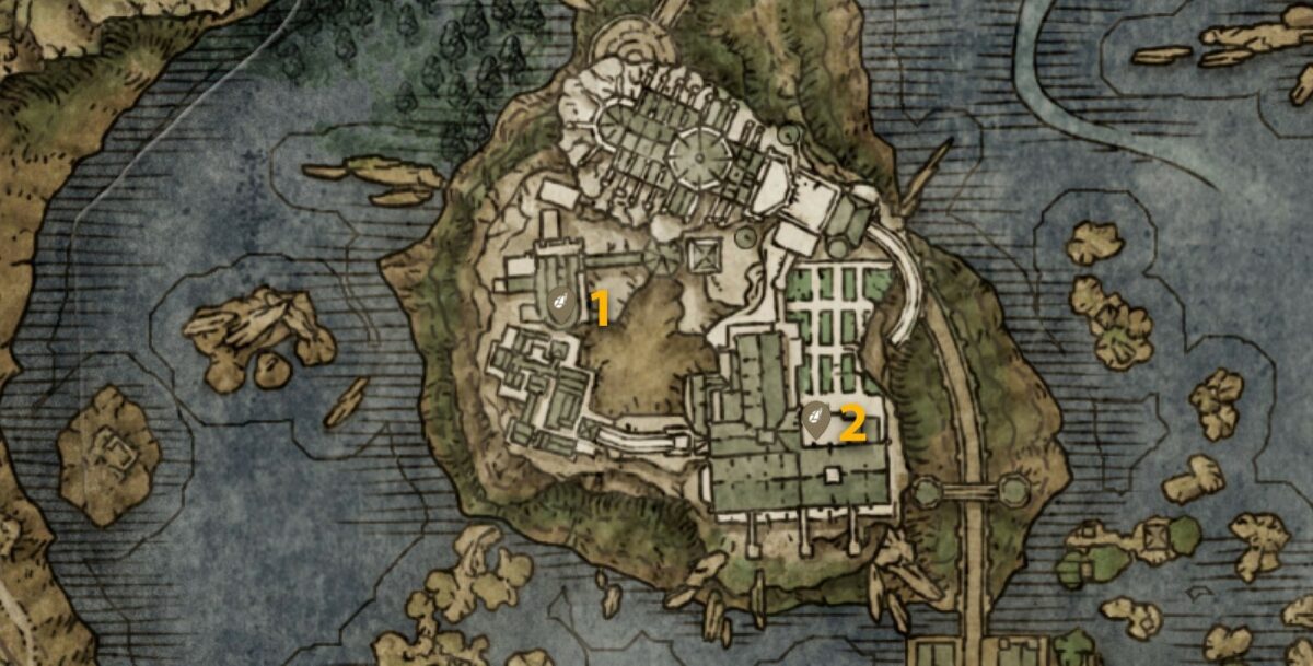 Raya Lucaria Academy Somber Smithing Stone 3 map locations in Elden Ring