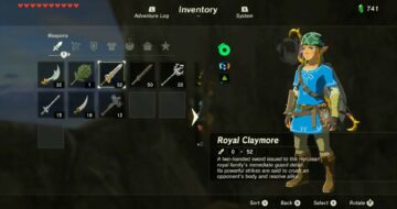 How To Get Royal Claymore In Zelda: Breath Of The Wild