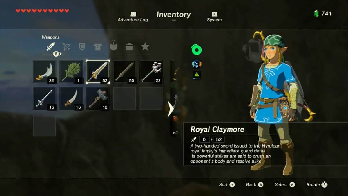 How To Get Royal Claymore In Zelda: Breath Of The Wild
