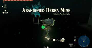 Abandoned Hebra Mine in Zelda Tears of the Kingdom