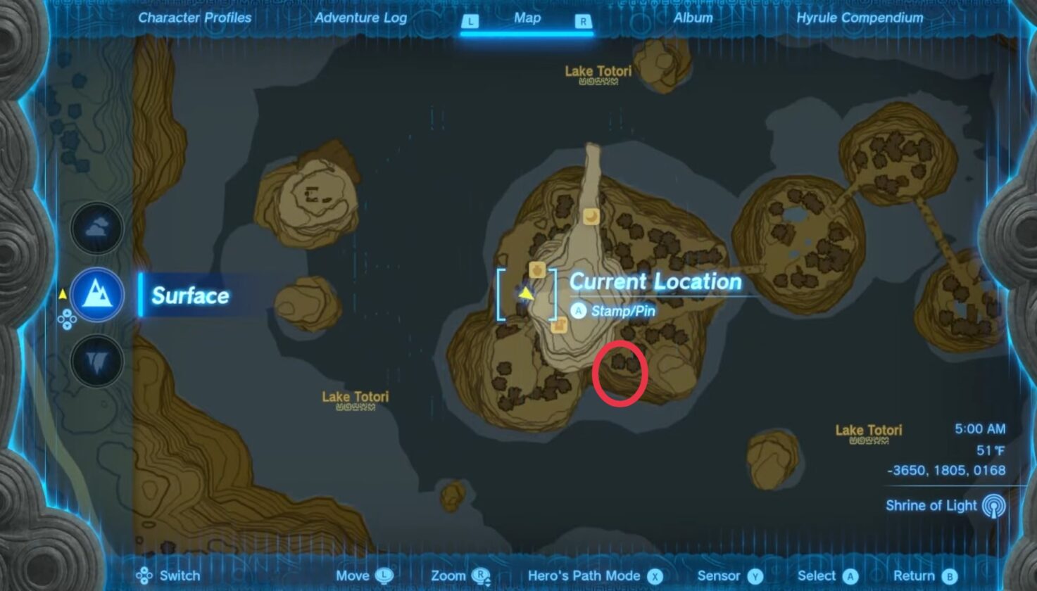 Abandoned Hebra Mine location in Zelda TotK