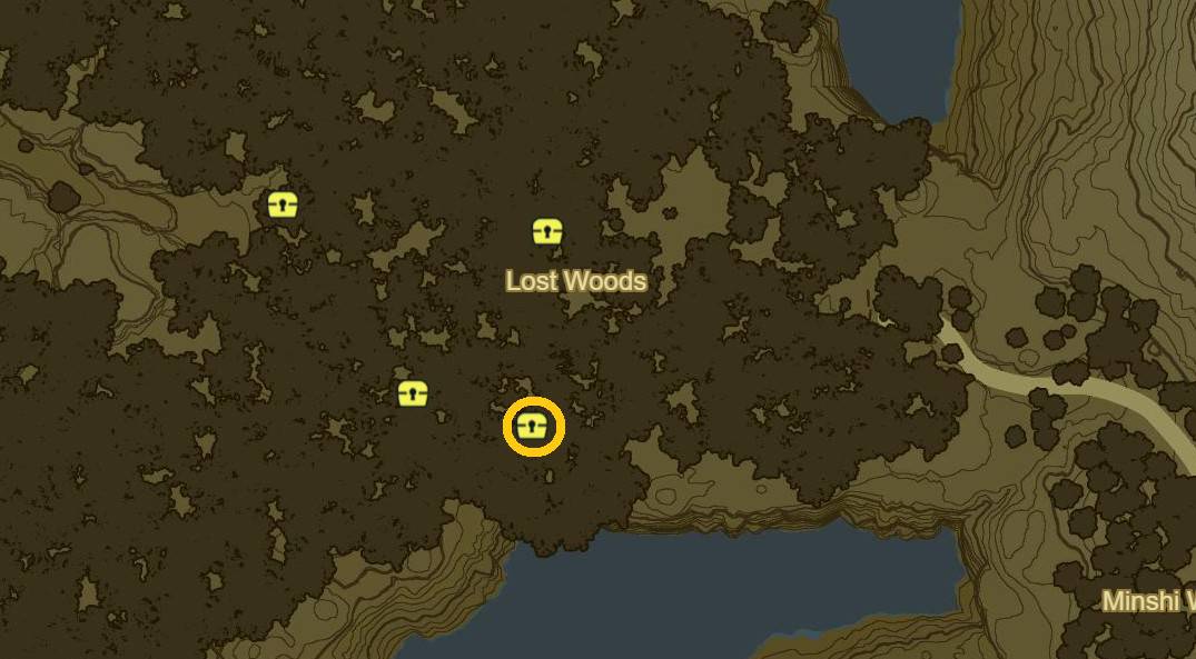 Korok Mask map location in BOTW
