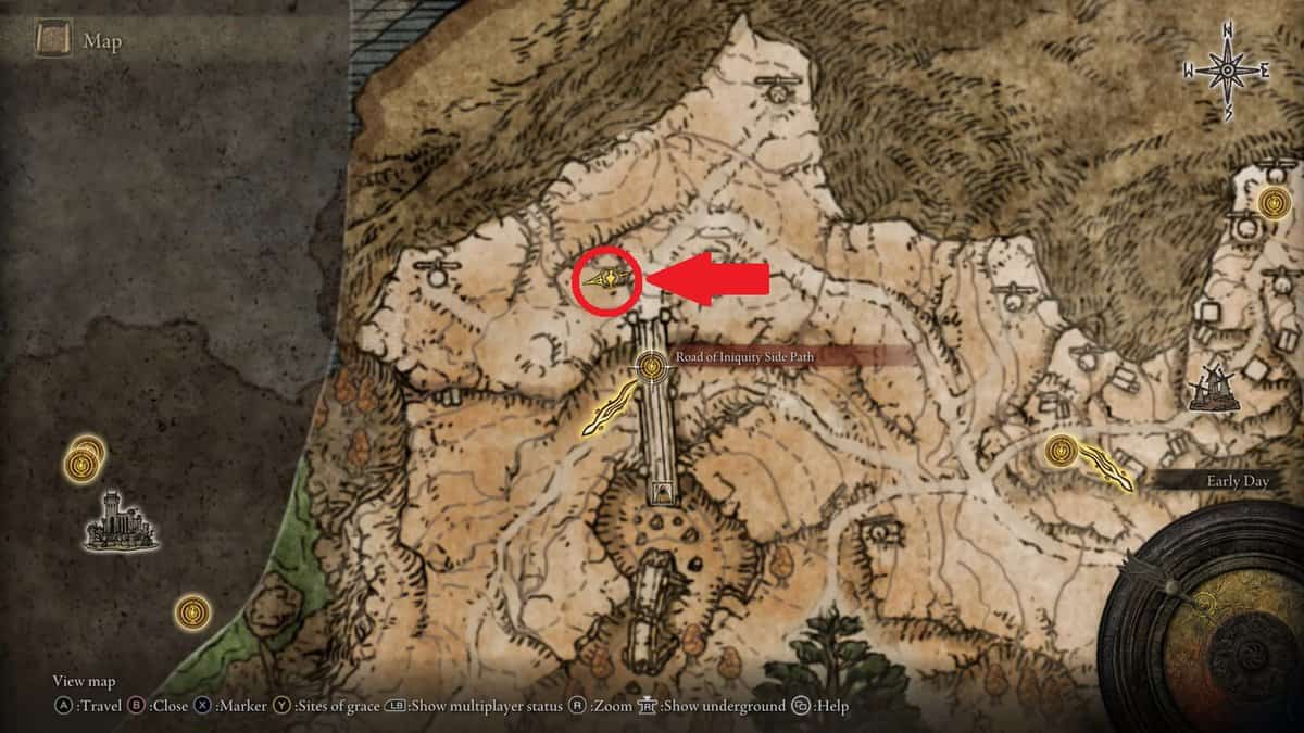 Battlemage Set map location in Elden Ring