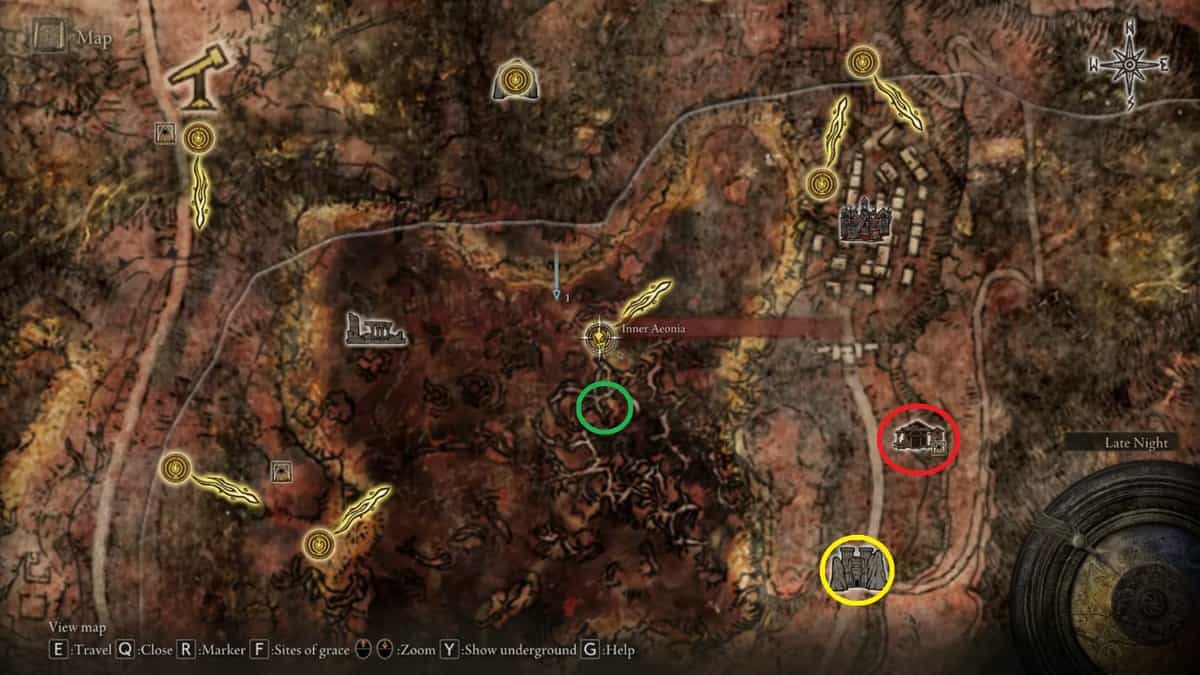 Commander O’Neil map location in Elden Ring