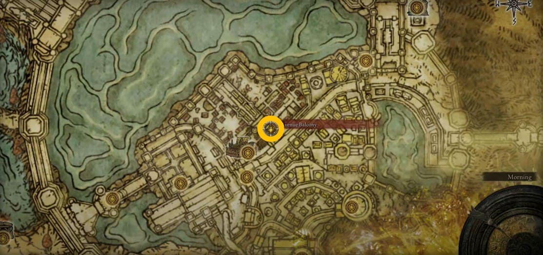 Deathbed Set map location in Elden Ring
