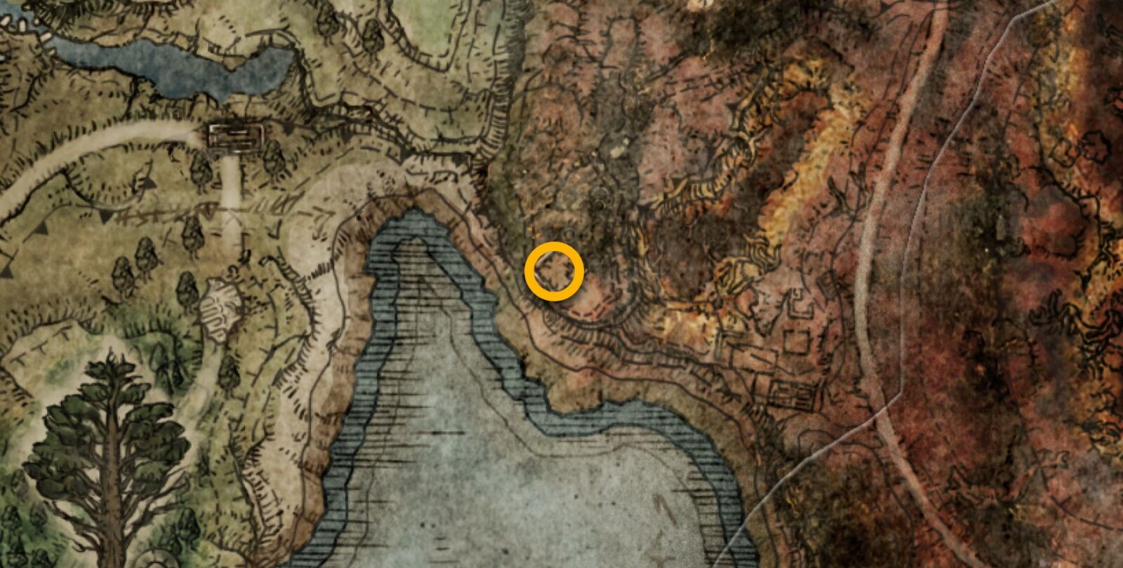 Fort Gael map location in Elden Ring