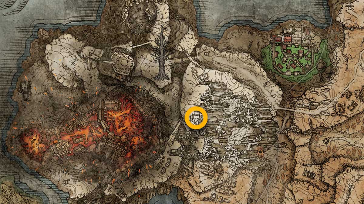Gelmir Knight Set map location in Elden Ring