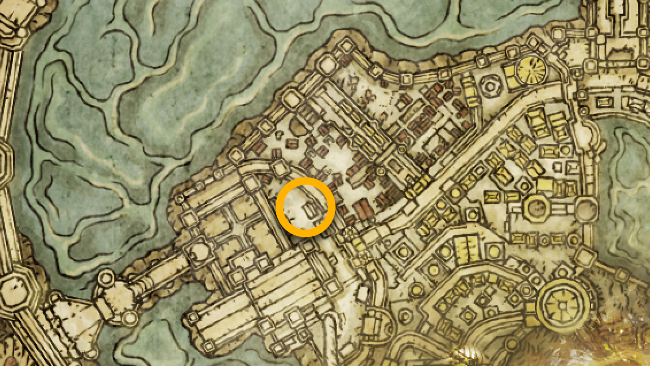Gravel Stone Seal map location in Elden Ring