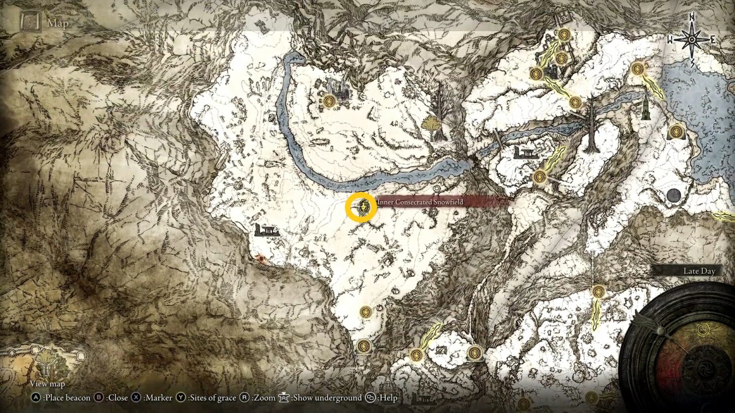 night's cavalry set map location in Elden Ring