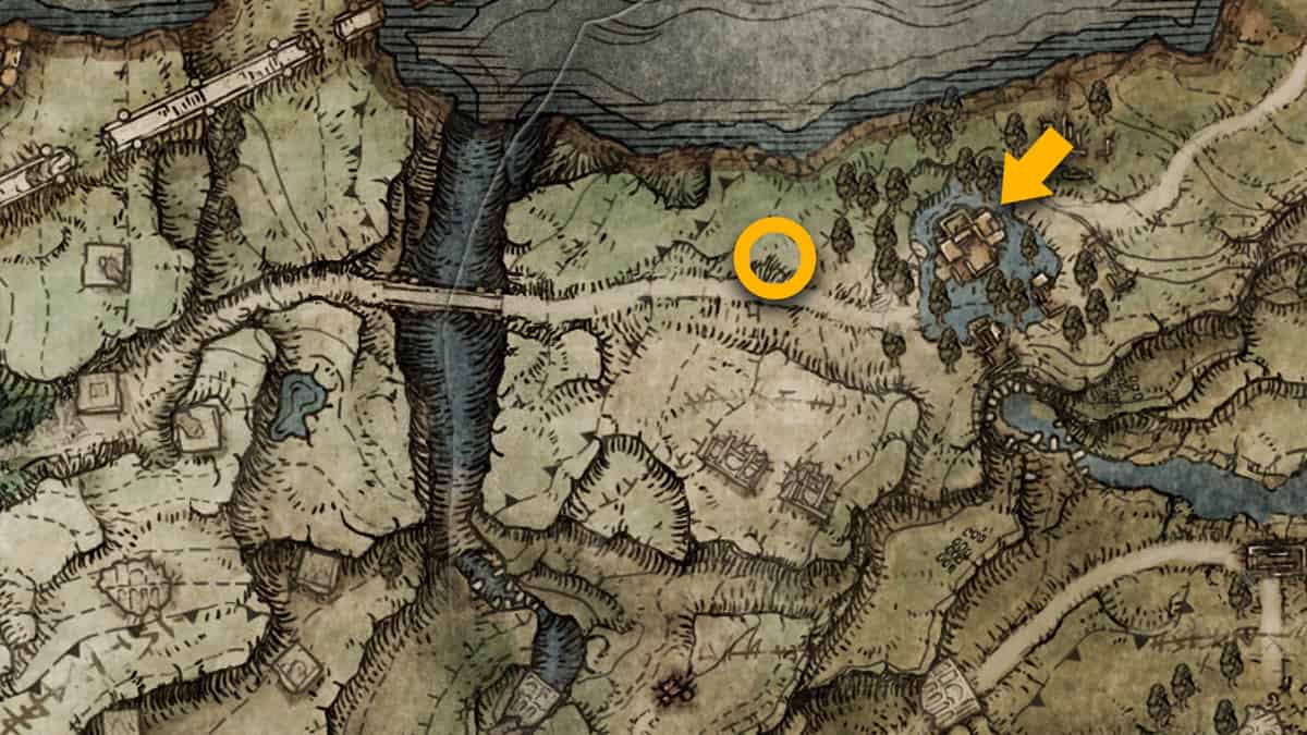 Twinned Set map location in Elden Ring