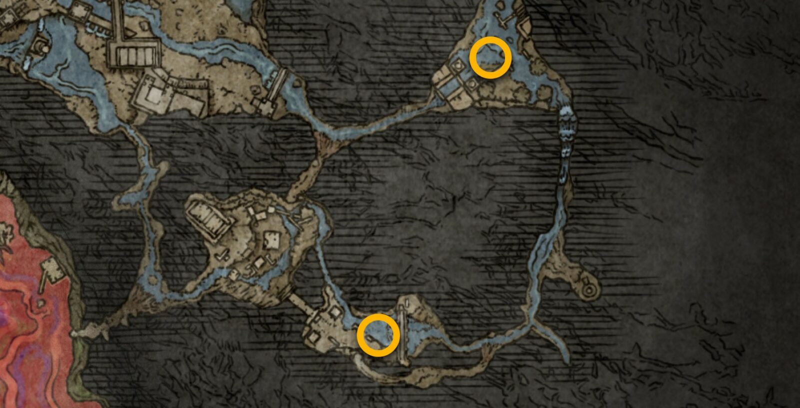 Uhl Palace Ruins entrance locations in Elden Ring