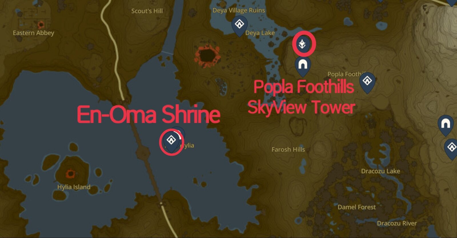 En-Oma Shrine location in Zelda TotK