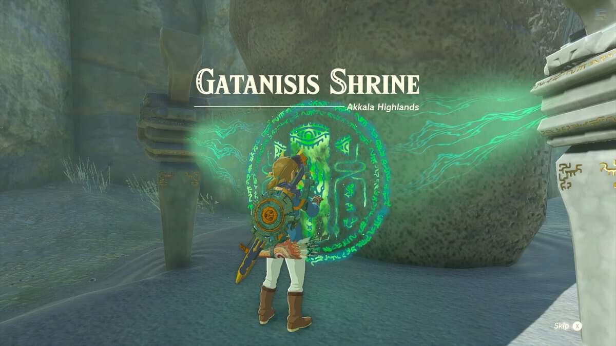 Gatanisis Shrine in Zelda Tears Of The Kingdom