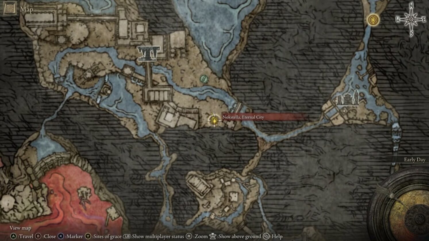 Nox Monk armor set map location in Elden Ring