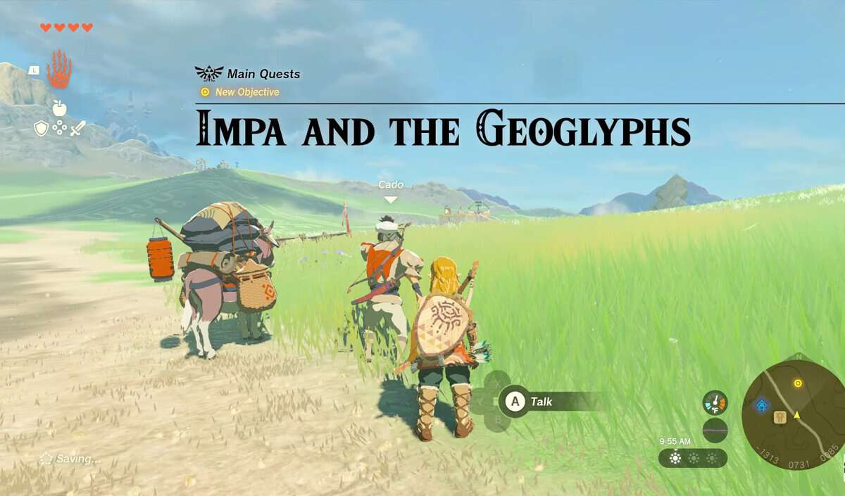 Impa and the Geoglyphs Quest in Zelda TotK