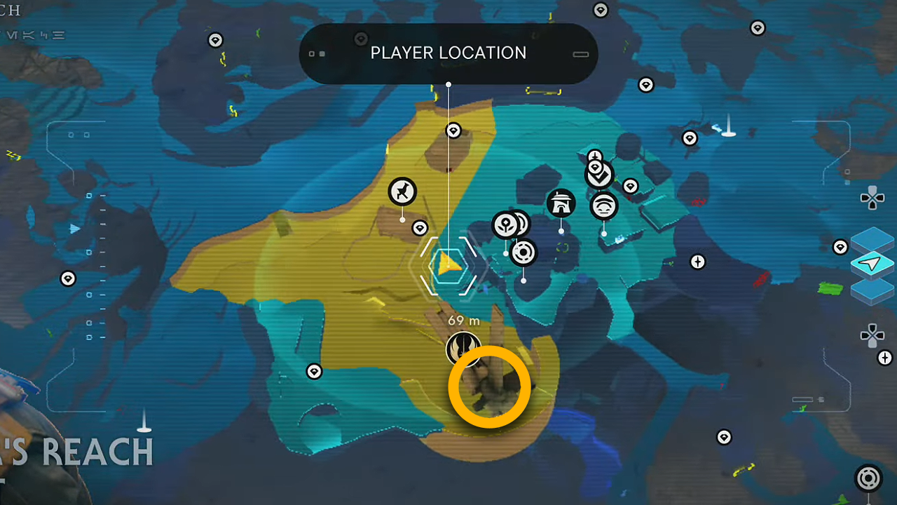 Barbed Hookfish map location in Jedi Survivor