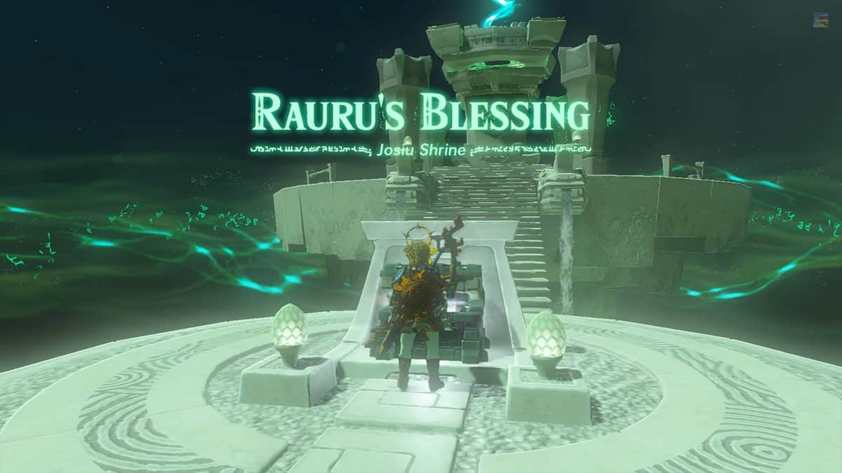 Josiu Shrine in Zelda Tears Of The Kingdom