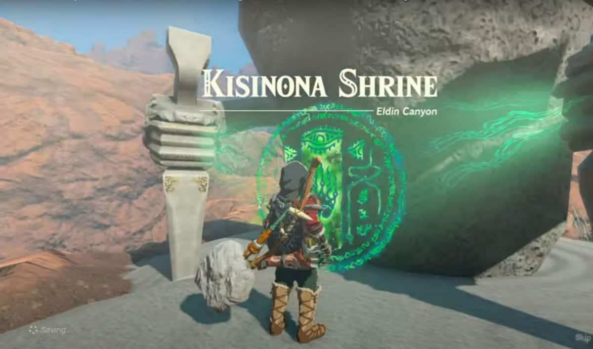 Kisinona Shrine in Zelda Tears of the Kingdom