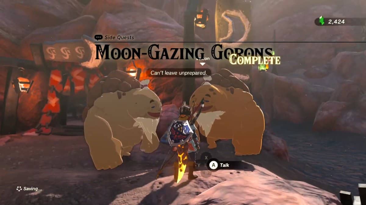 Zelda: Tears Of The Kingdom Moon-Gazing Gorons Walkthrough 